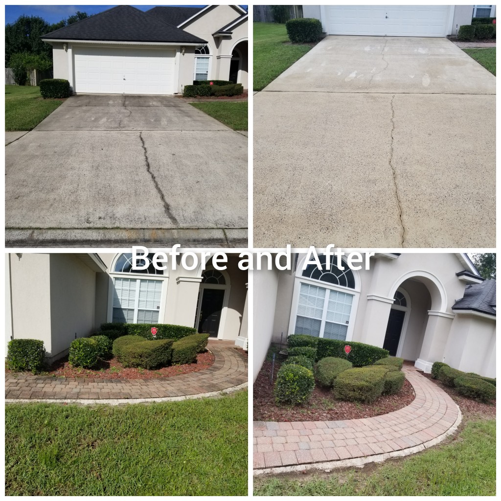 Exterior house washing